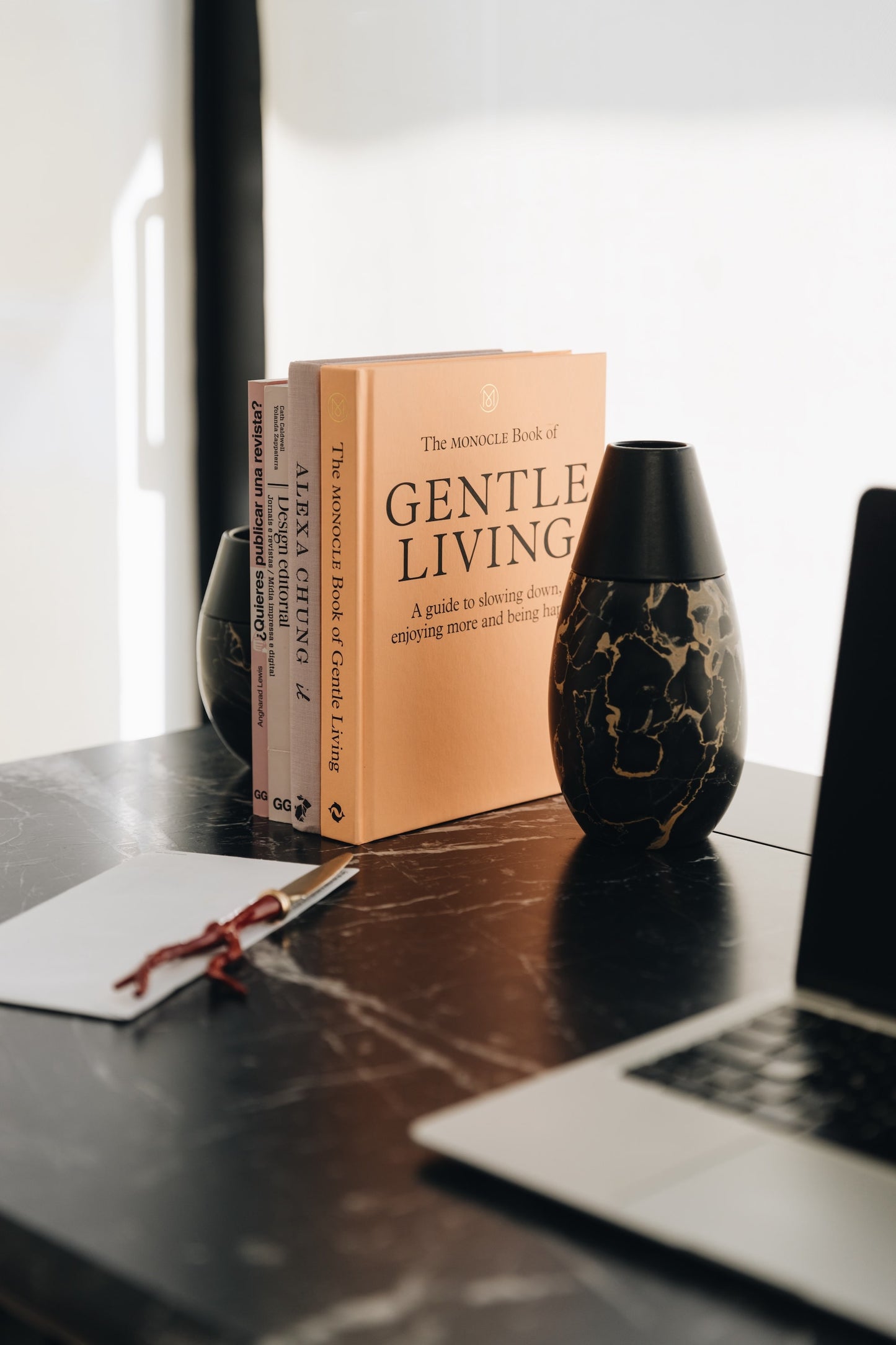 Sukoon - Timeless Marble & Oak Desk